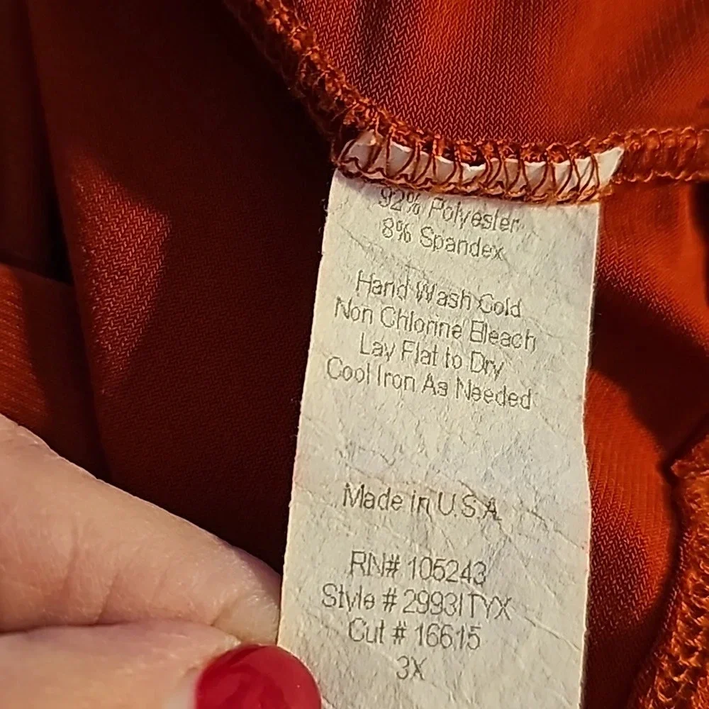 Hiatus Rust/Brown Cross-over Top - Picture 5 of 5